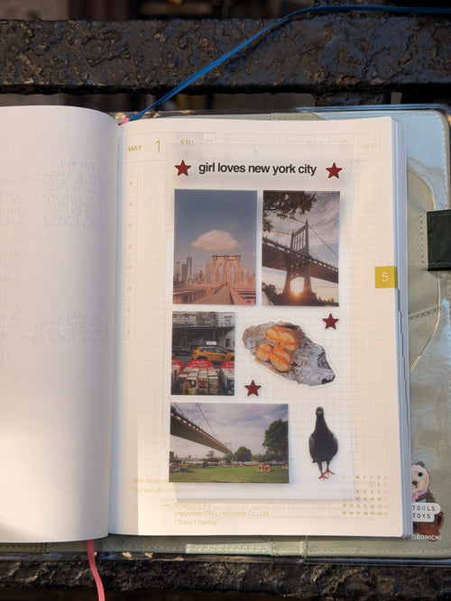 new york on film - sticker sheet